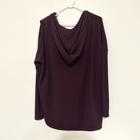 Athleta Purana Wrap Sweatshirt Women’s Small Purple - Picture 5 of 9